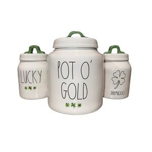 Rae Dunn St. Patrick's Day Canister Set